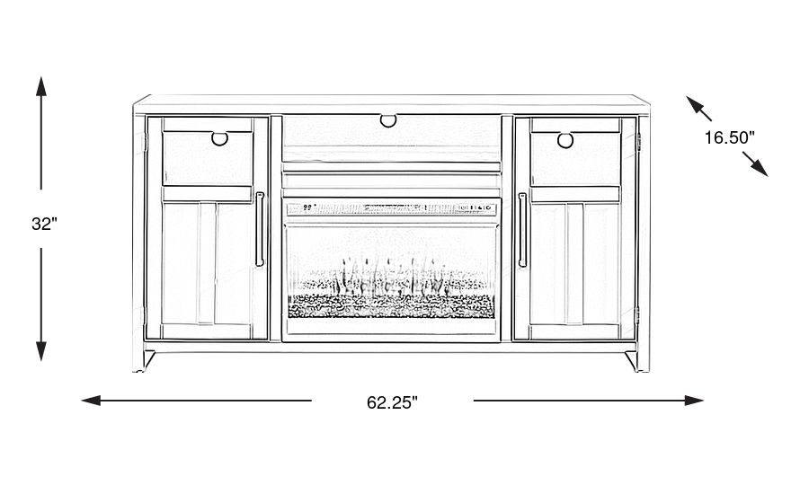 Dimension Image. Please refer to the Dimension Tab on this page for dimension details.