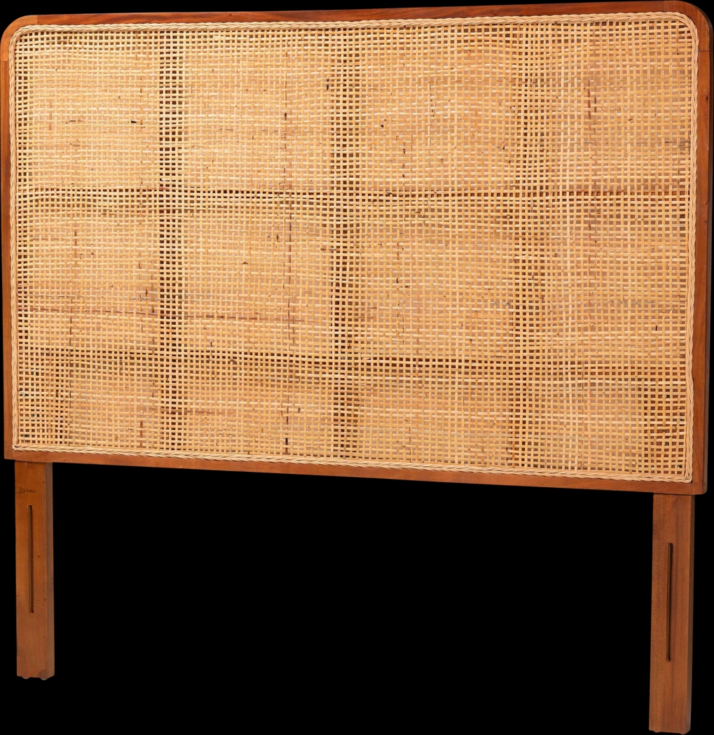 Amberjacky Brown Queen Headboard - Thumbnail - Image 1