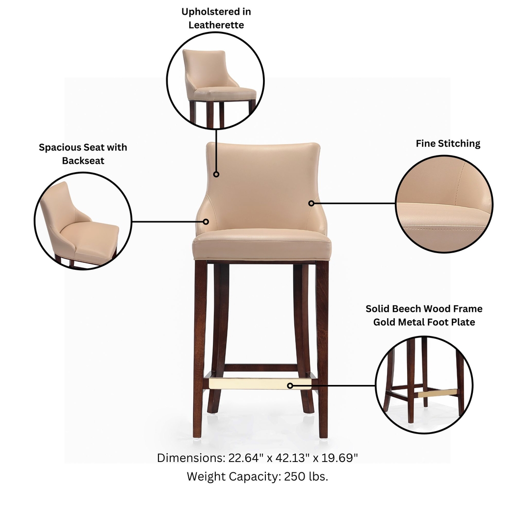 Amberleey Tan Barstool - Thumbnail - Image 4