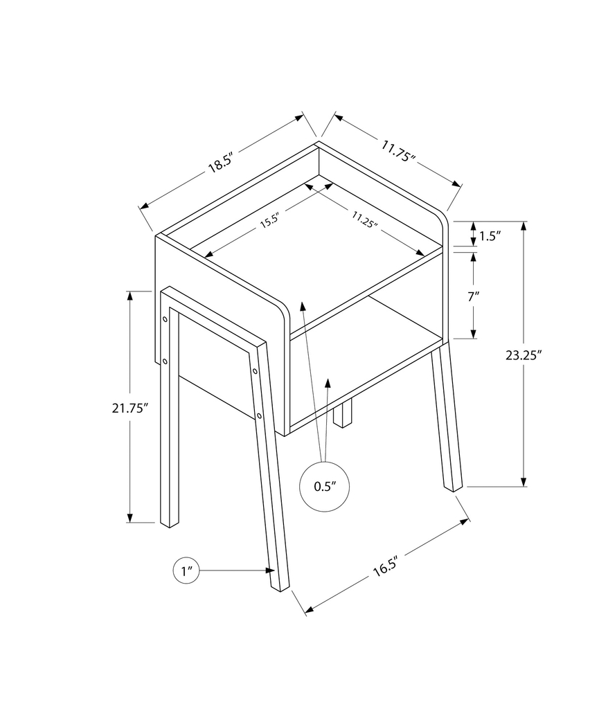 Amberstone Espresso End Table - Thumbnail - Image 4