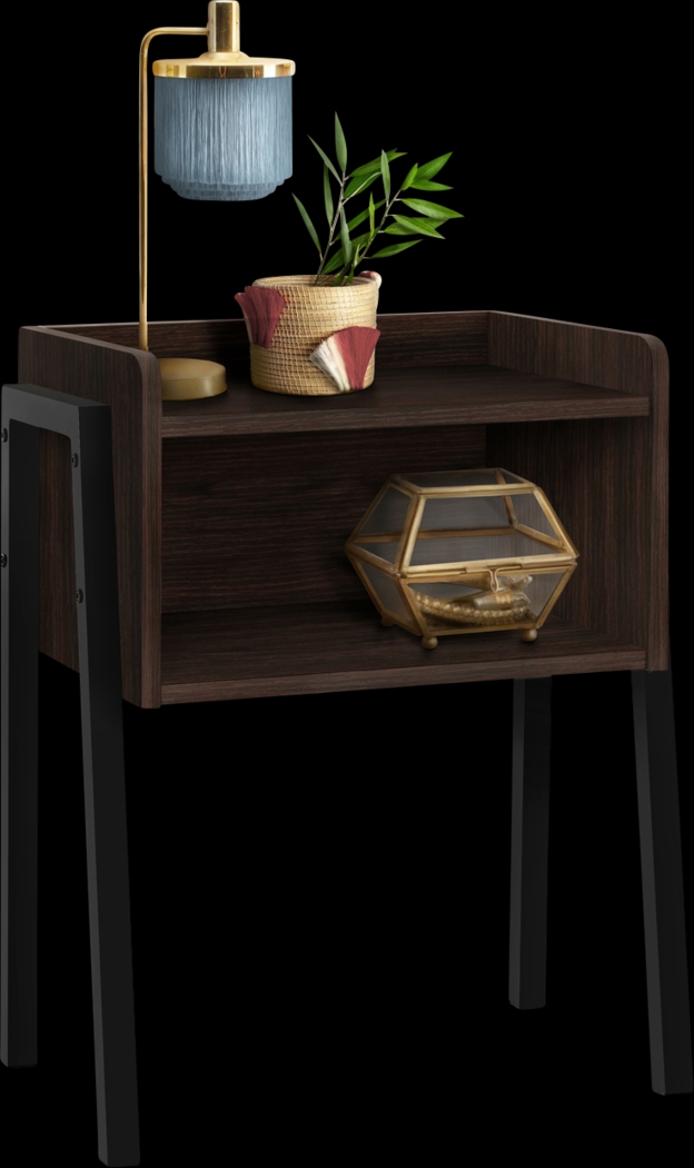 Amberstone Espresso End Table - Thumbnail - Image 1