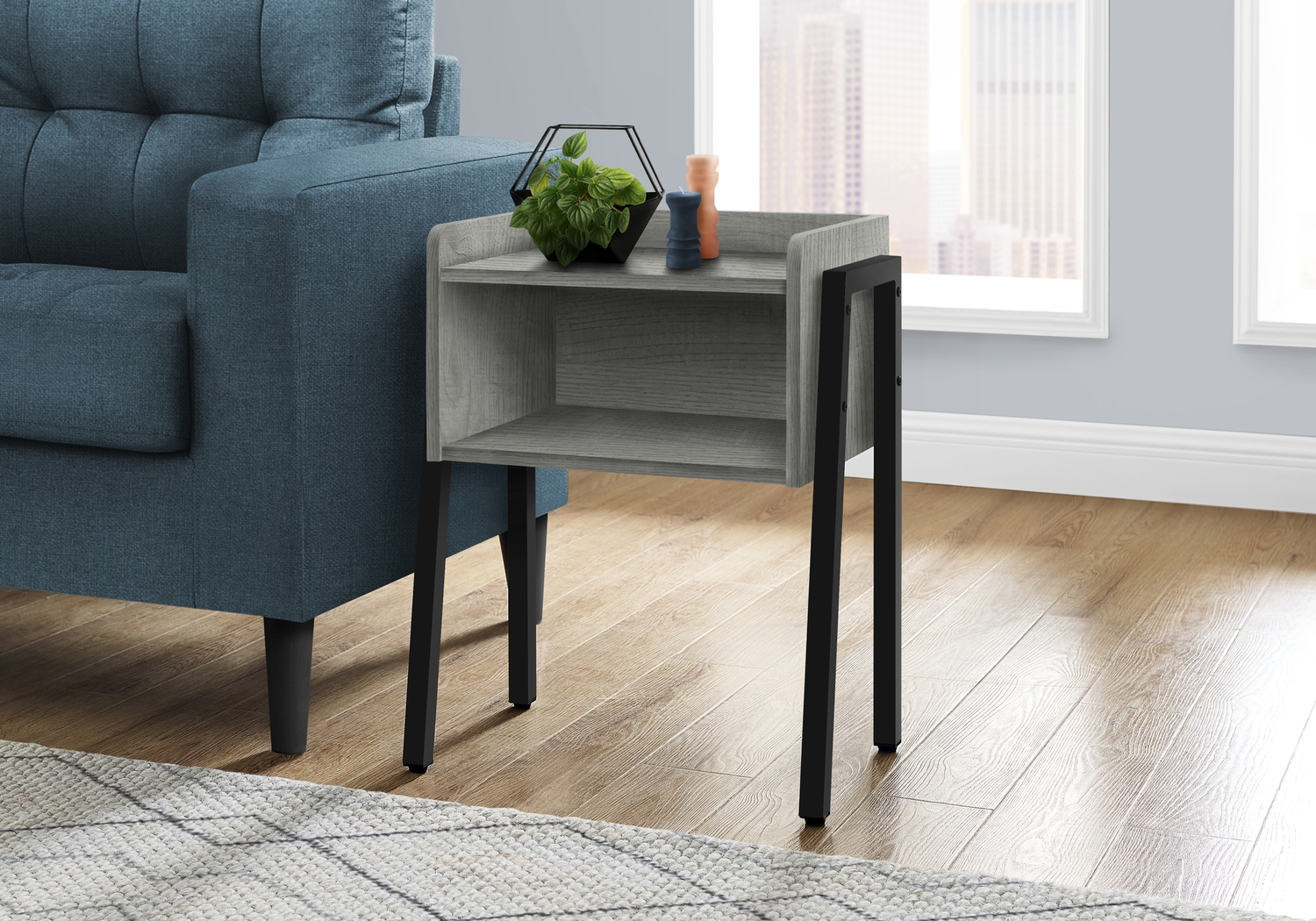 Amberstone Gray End Table - Thumbnail - Image 2