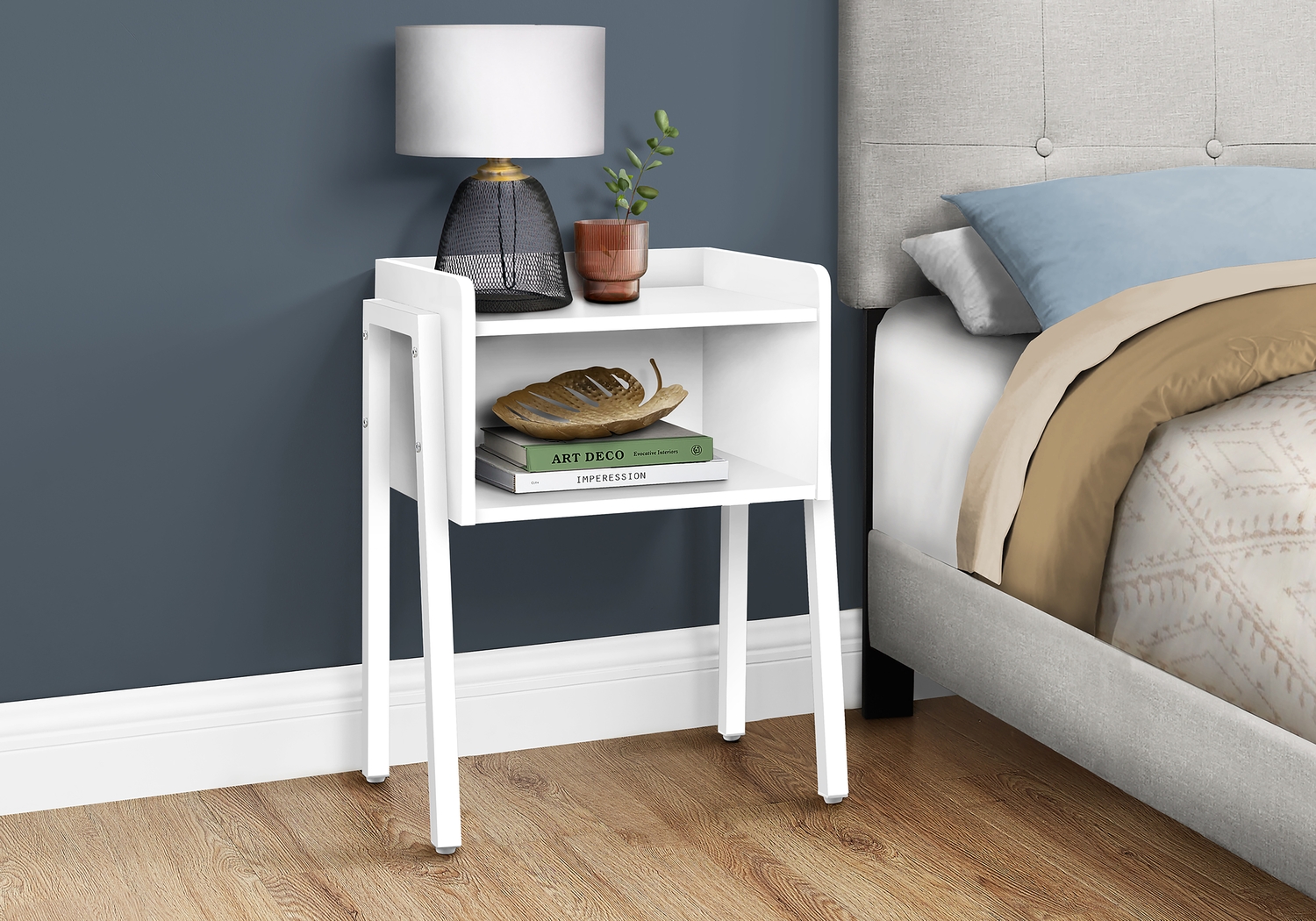 Amberstone White End Table - Thumbnail - Image 6