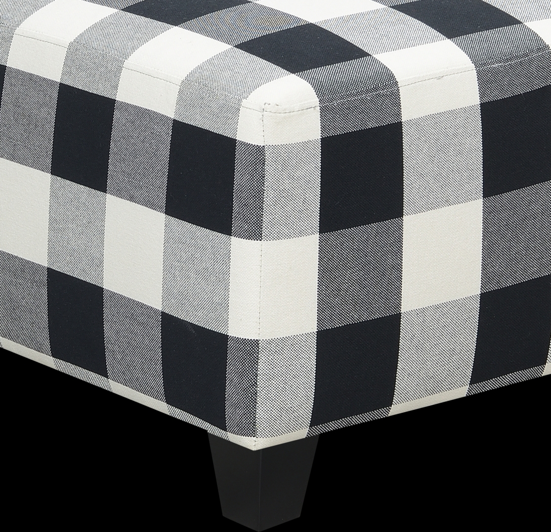 Amberview Black Ottoman - Thumbnail - Image 3