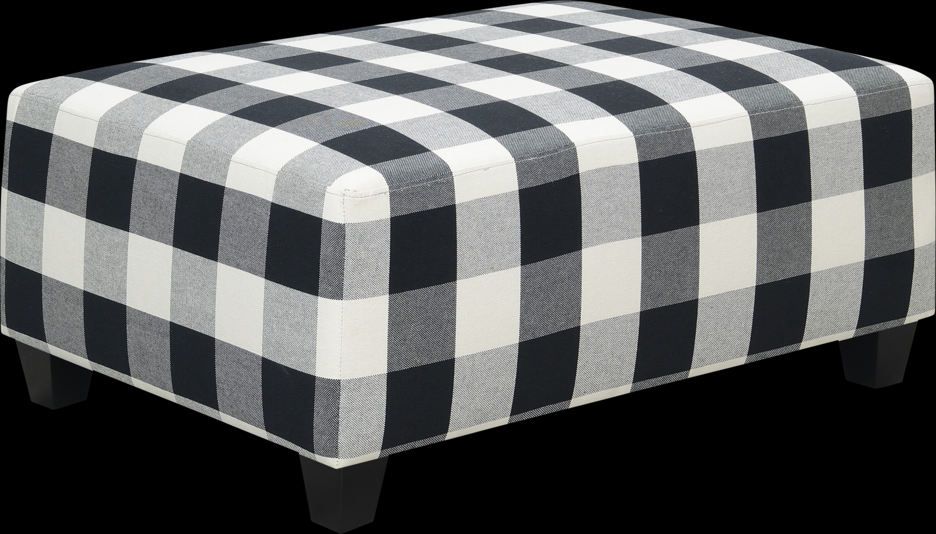 Amberview Black Ottoman - Thumbnail - Image 1