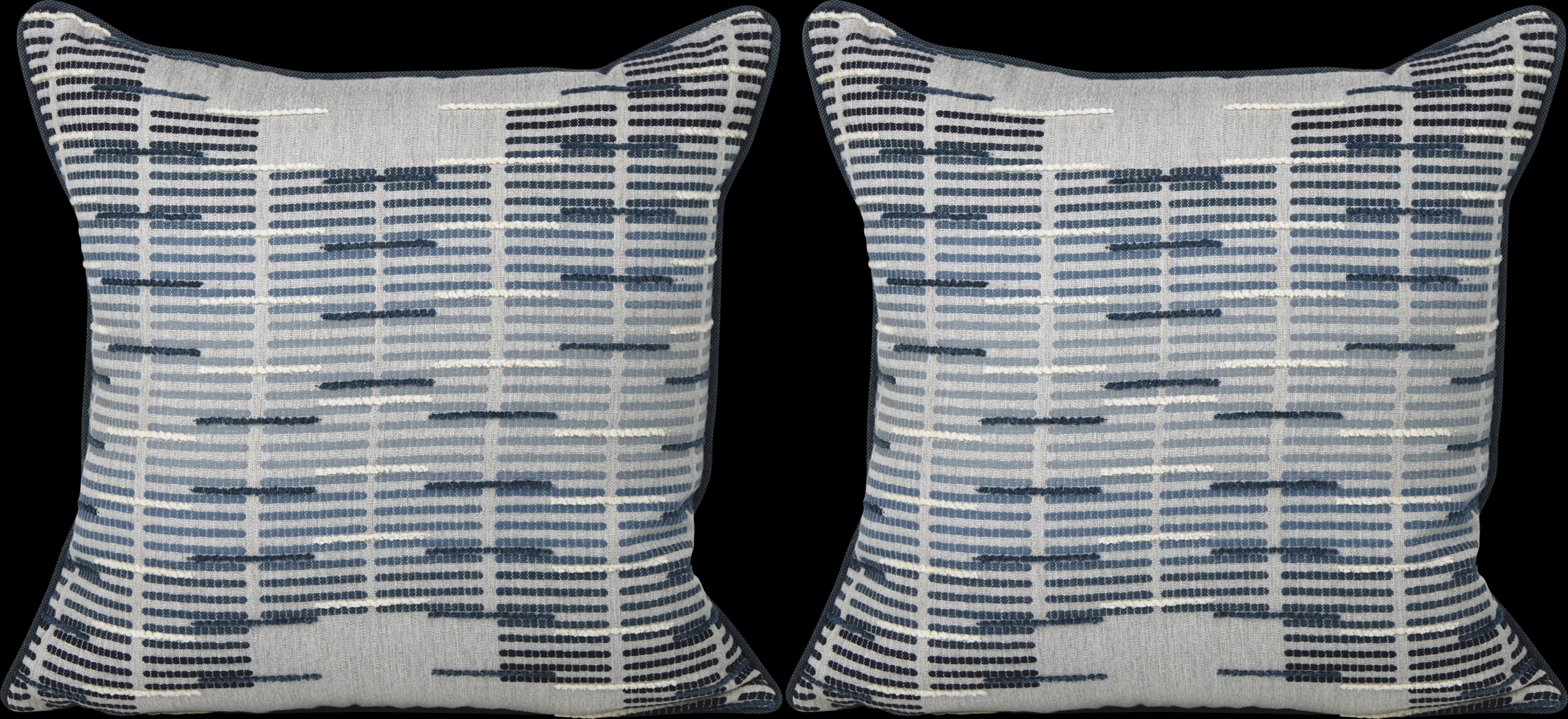 Ambient Denim Blue Indoor/Outdoor Accent Pillow, Set of Two - Thumbnail - Image 1