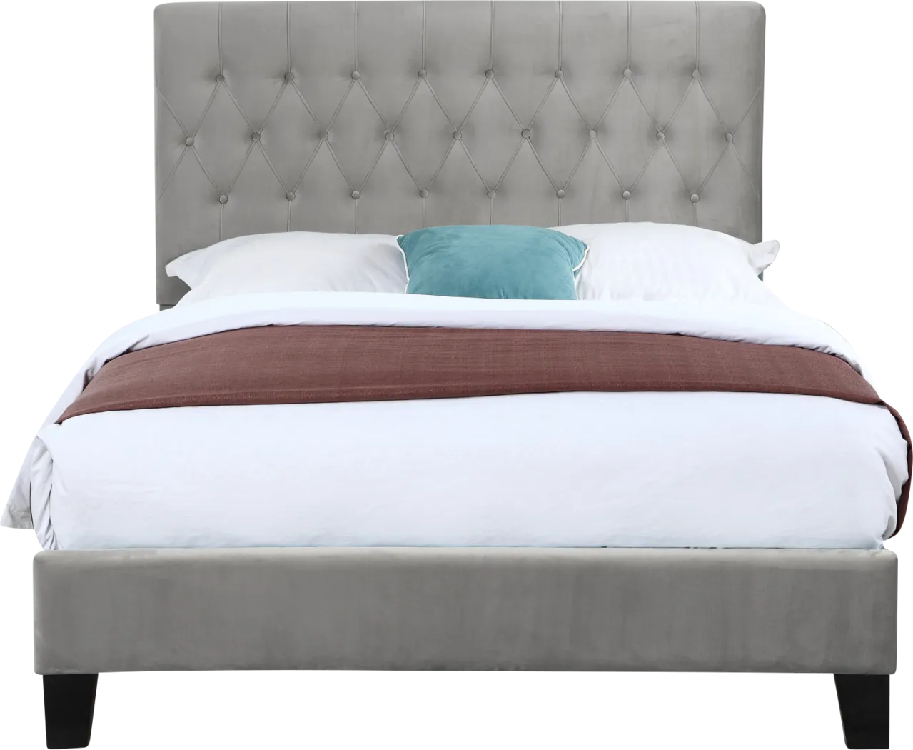 Ambiwood Light Gray Full Bed - Thumbnail - Image 2