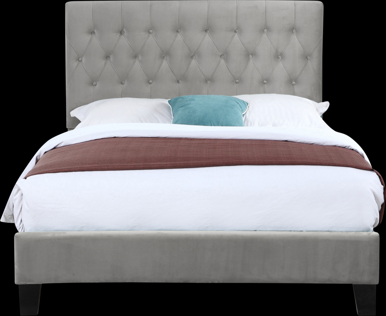 Ambiwood Light Gray Queen Bed - Thumbnail - Image 2