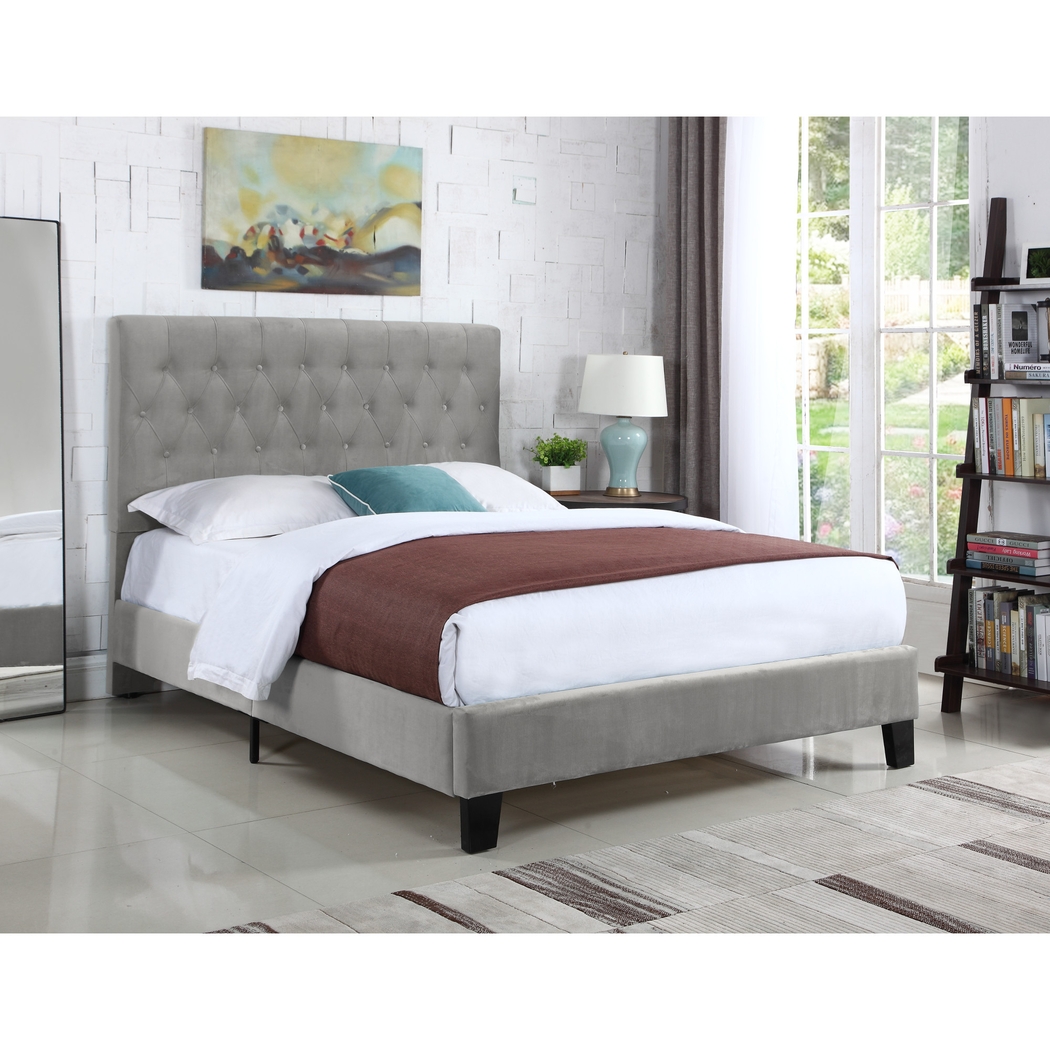 Ambiwood Light Gray Queen Bed - Thumbnail - Image 5