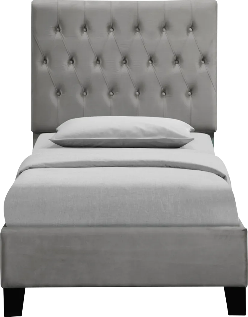 Ambiwood Light Gray Twin Bed - Thumbnail - Image 2