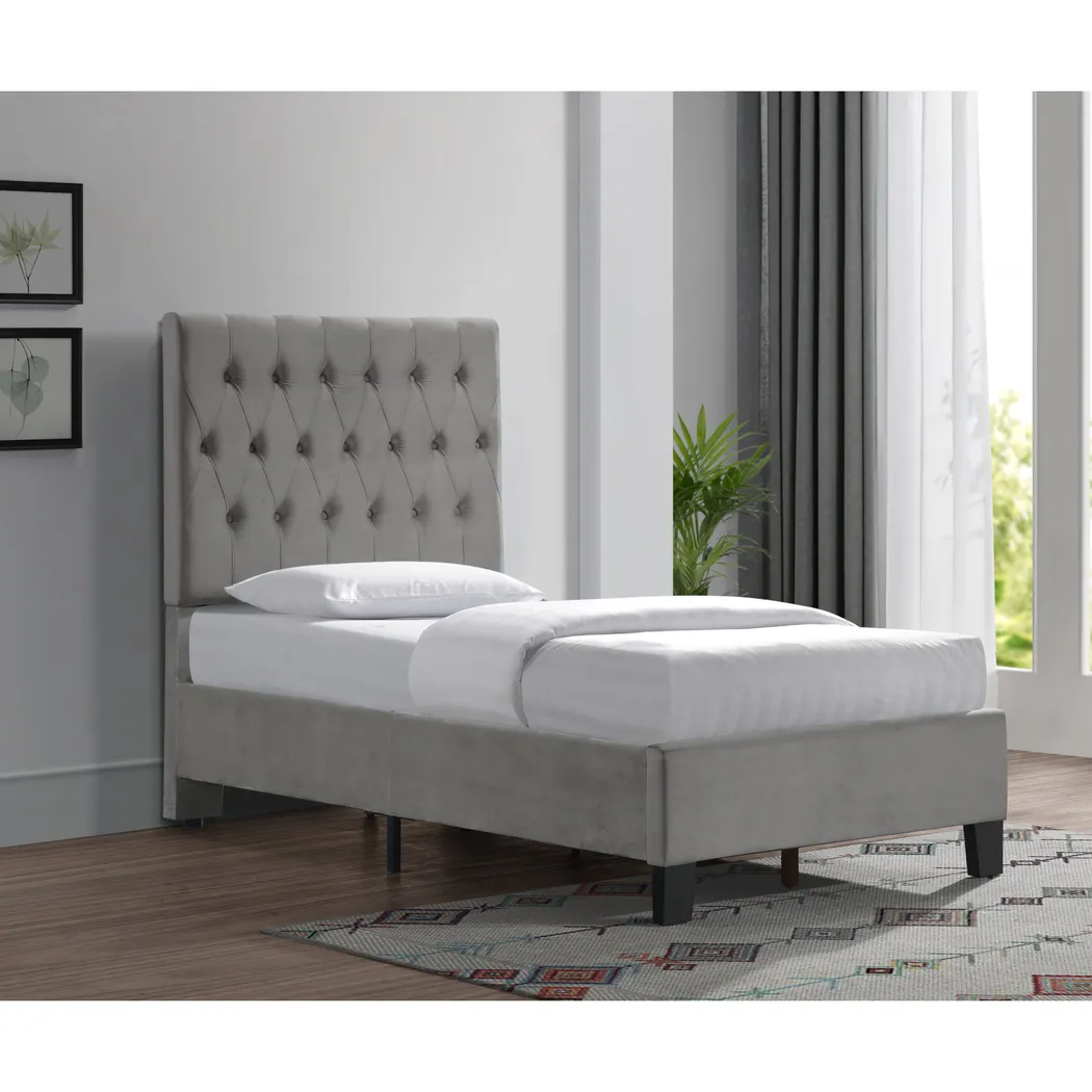 Ambiwood Light Gray Twin Bed - Thumbnail - Image 5