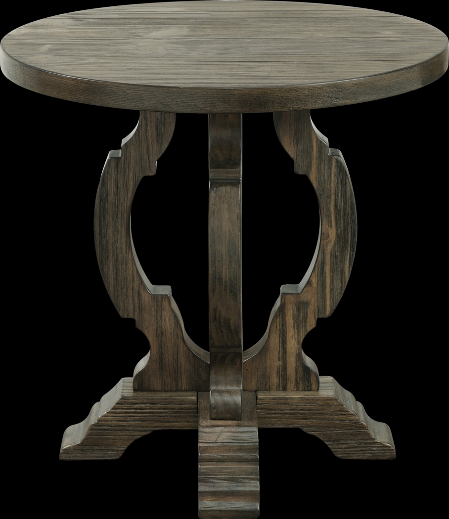 Amblecote Brown Accent Table - Thumbnail - Image 1