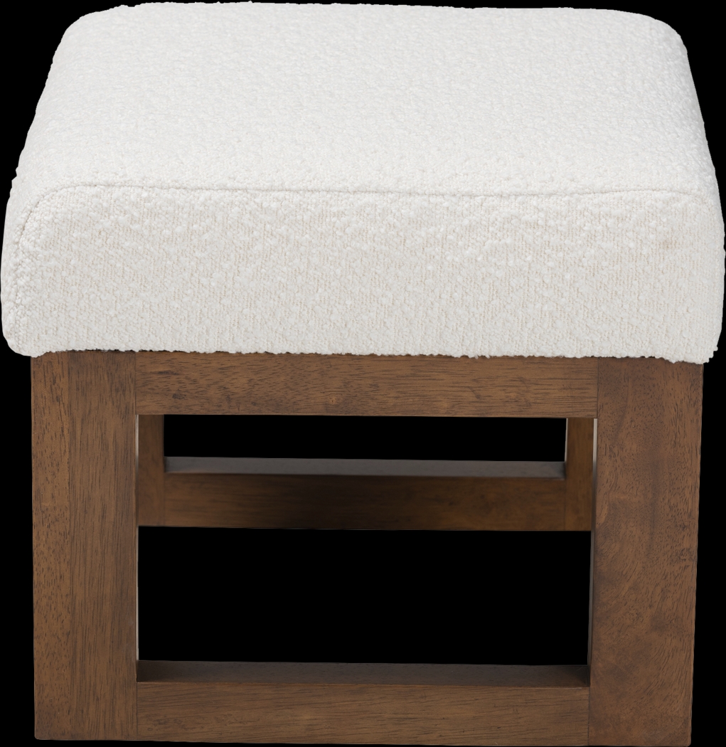 Amebco Off-White Ottoman - Thumbnail - Image 5
