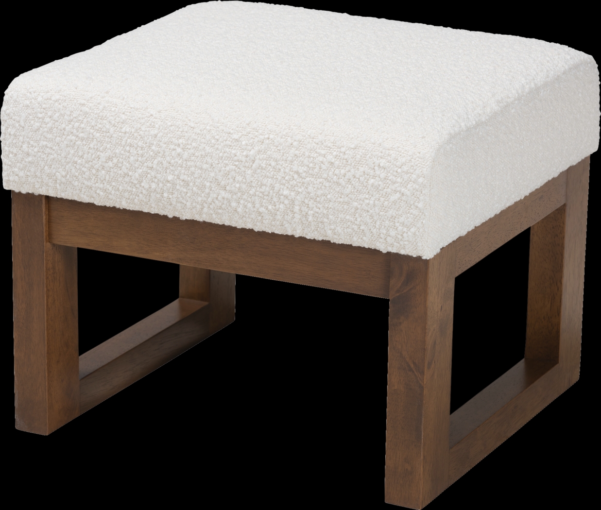 Amebco Off-White Ottoman - Thumbnail - Image 1