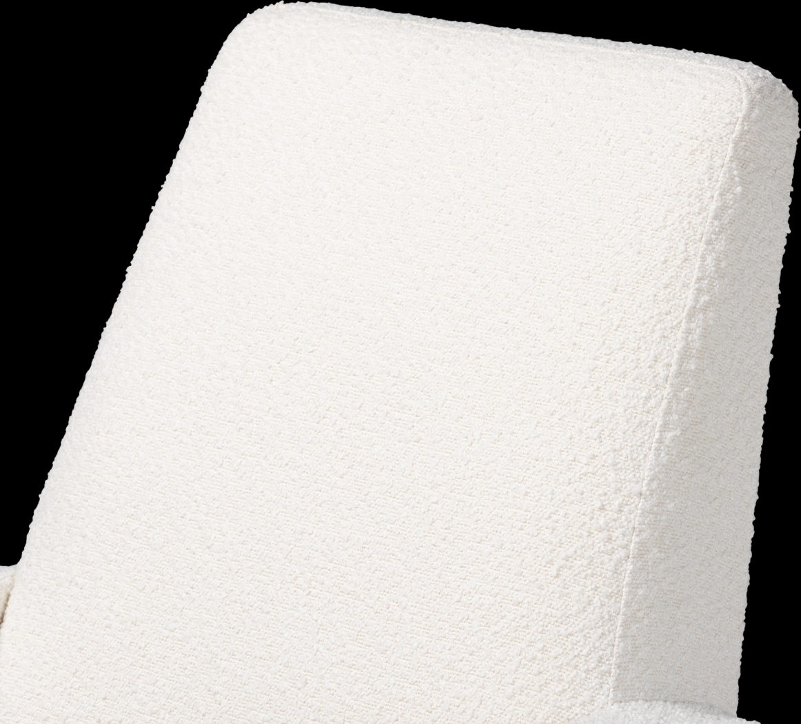 Amebco Off-White Rocking Chair with Ottoman - Thumbnail - Image 7