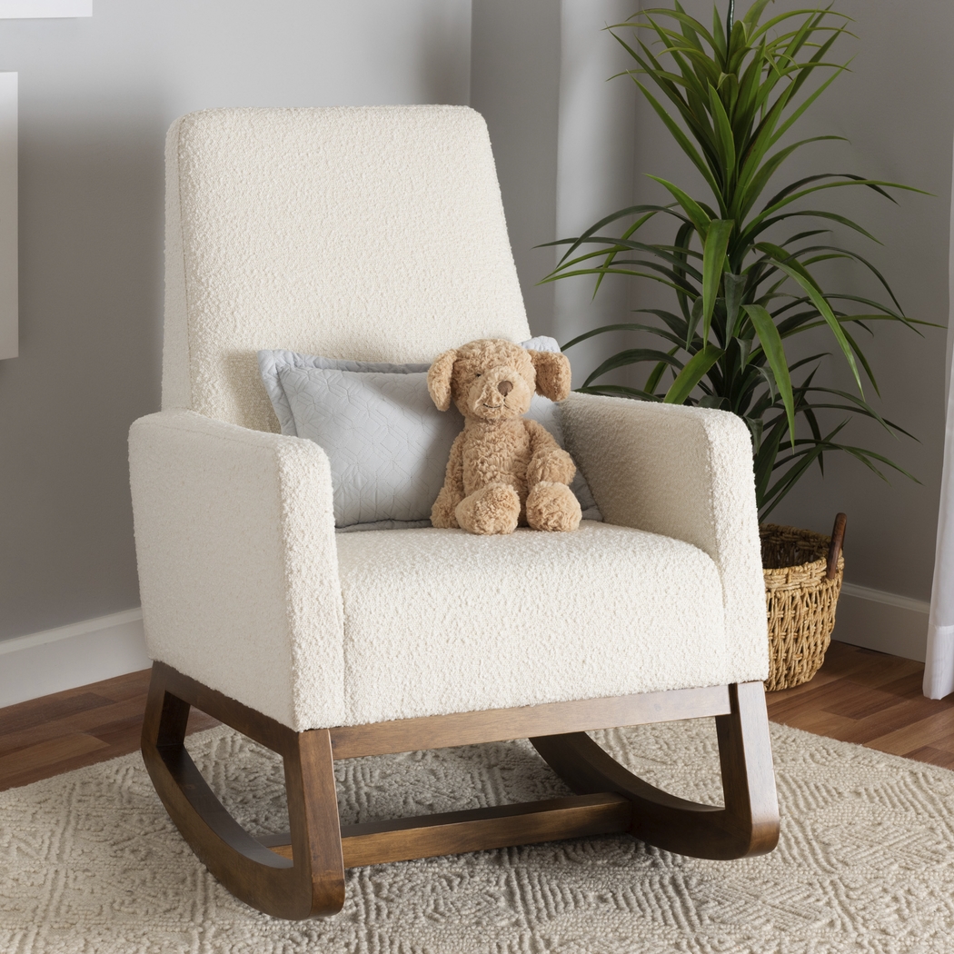 Amebco Off-White Rocking Chair - Thumbnail - Image 2