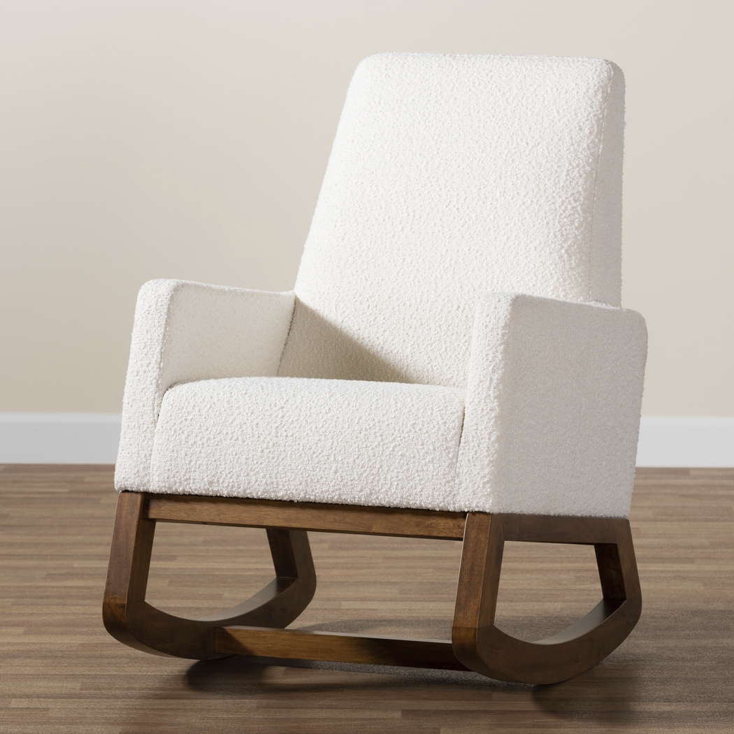 Amebco Off-White Rocking Chair - Thumbnail - Image 3