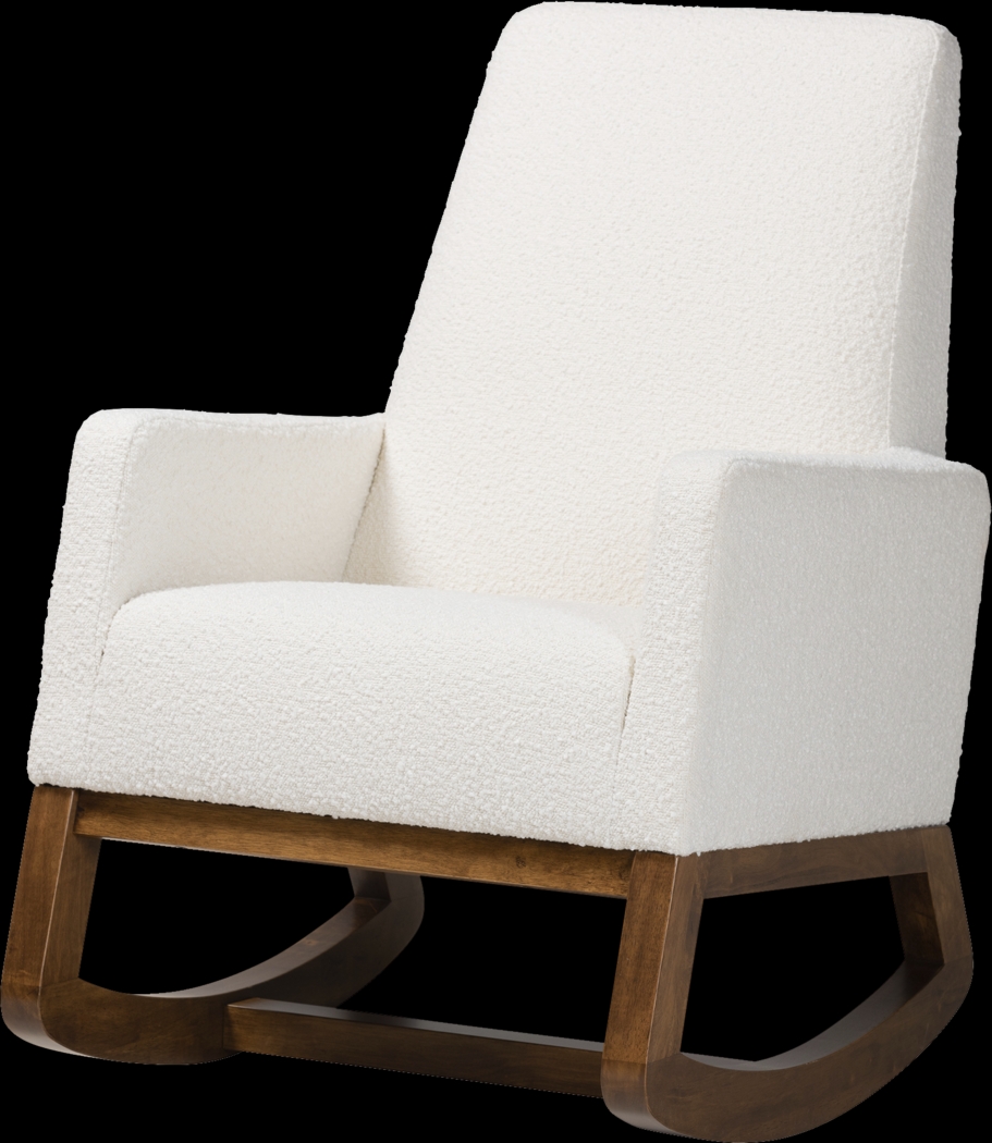 Amebco Off-White Rocking Chair - Thumbnail - Image 1