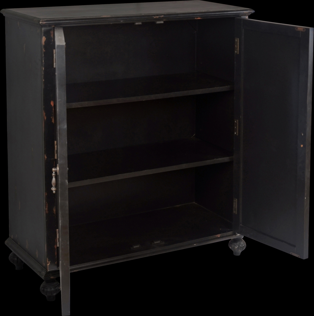 Amelia Curve Black Accent Cabinet - Thumbnail - Image 2