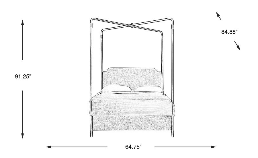 Dimension Image. Please refer to the Dimension Tab on this page for dimension details.