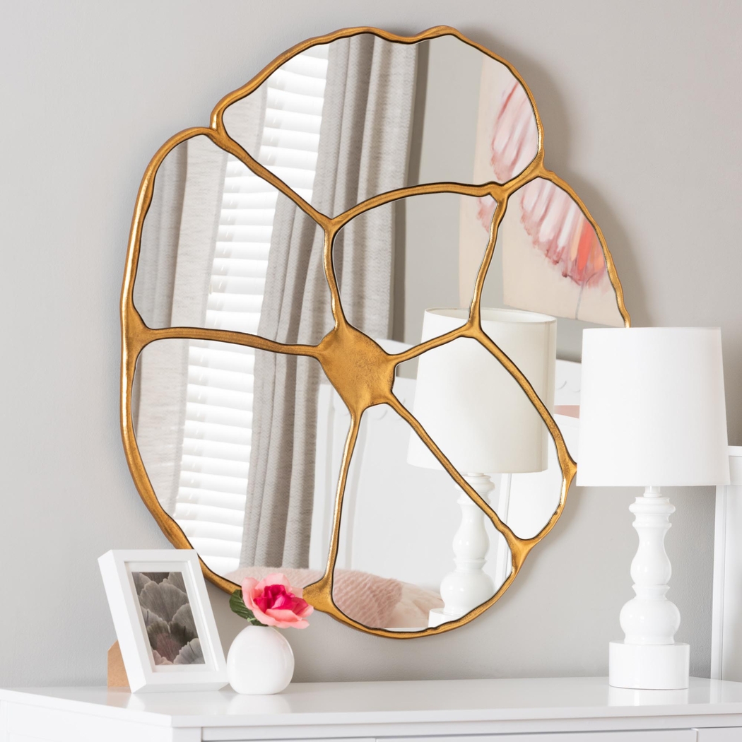 Amella Gold Wall Mirror - Thumbnail - Image 2