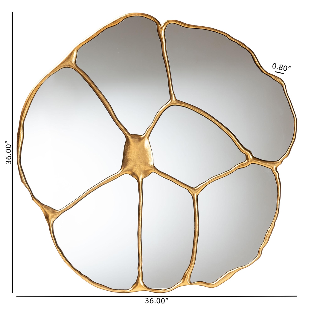 Amella Gold Wall Mirror - Thumbnail - Image 4