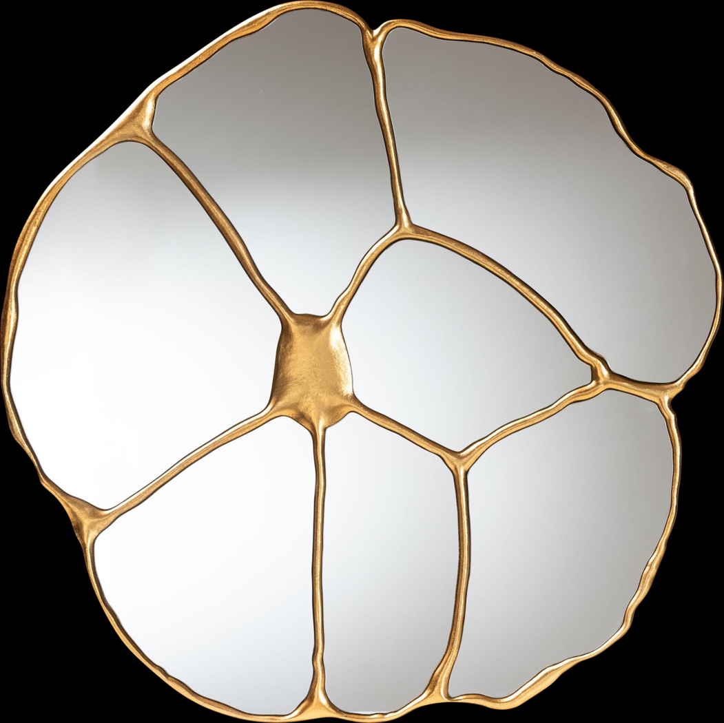 Amella Gold Wall Mirror - Thumbnail - Image 1