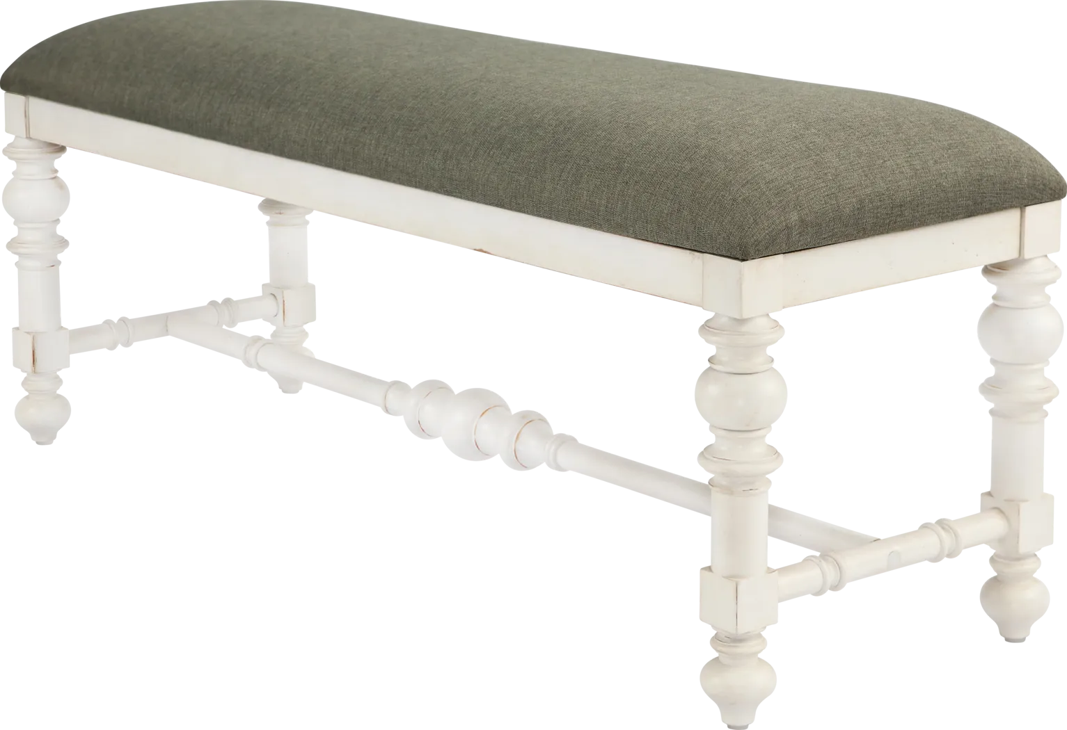 Amellan White Accent Bench - Thumbnail - Image 1