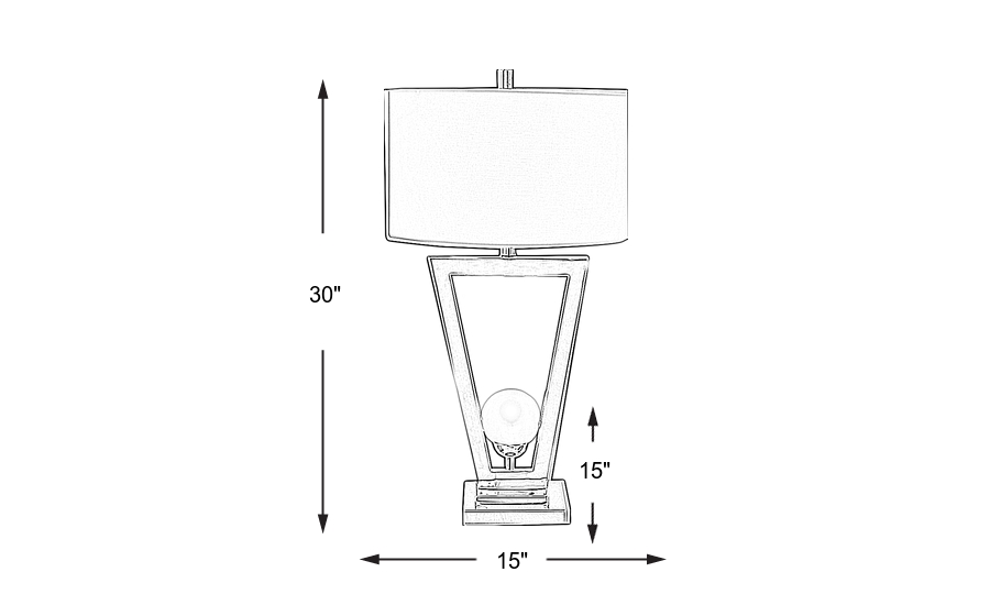 Dimension Image. Please refer to the Dimension Tab on this page for dimension details.