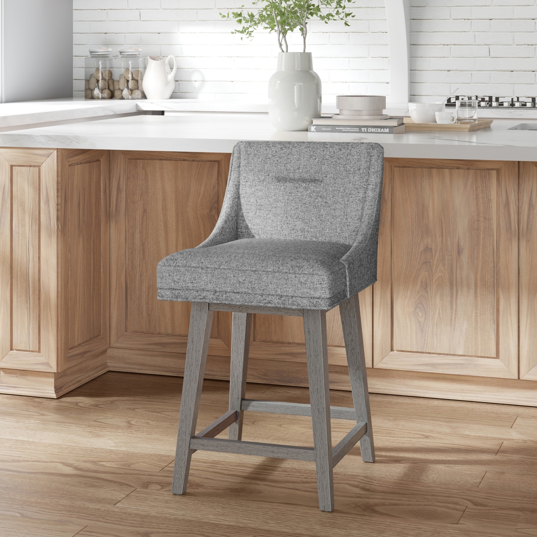 Amenophis Dark Gray Counter Height Adjustable Stool - Thumbnail - Image 2