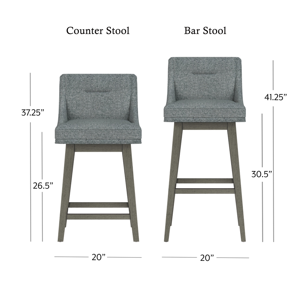 Amenophis Dark Gray Counter Height Adjustable Stool - Thumbnail - Image 10