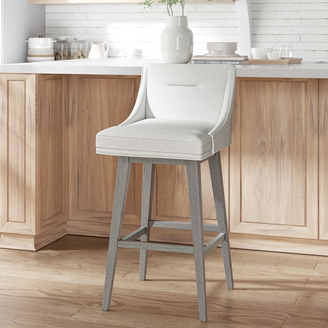 Amenophis White Counter Height Adjustable Stool - Thumbnail - Image 3