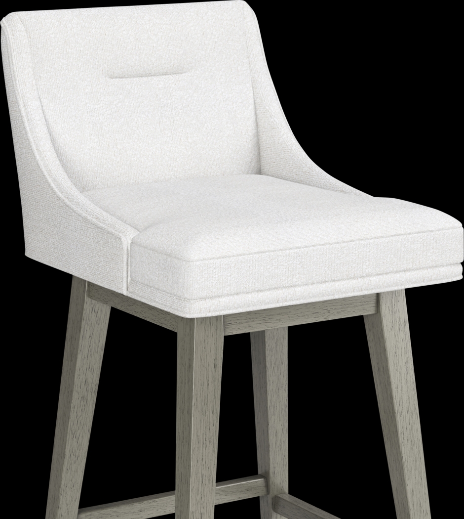 Amenophis White Counter Height Adjustable Stool - Thumbnail - Image 4