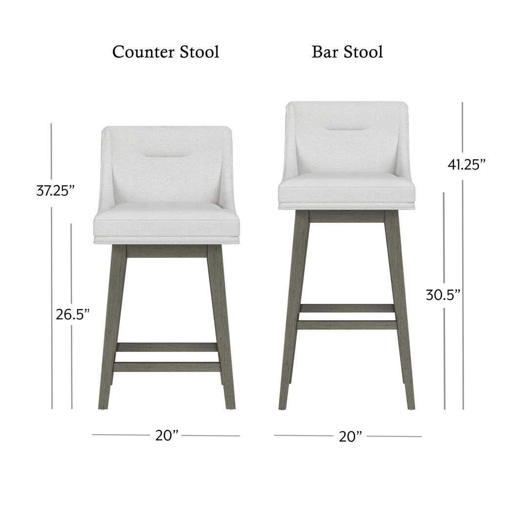 Amenophis White Counter Height Adjustable Stool - Thumbnail - Image 10
