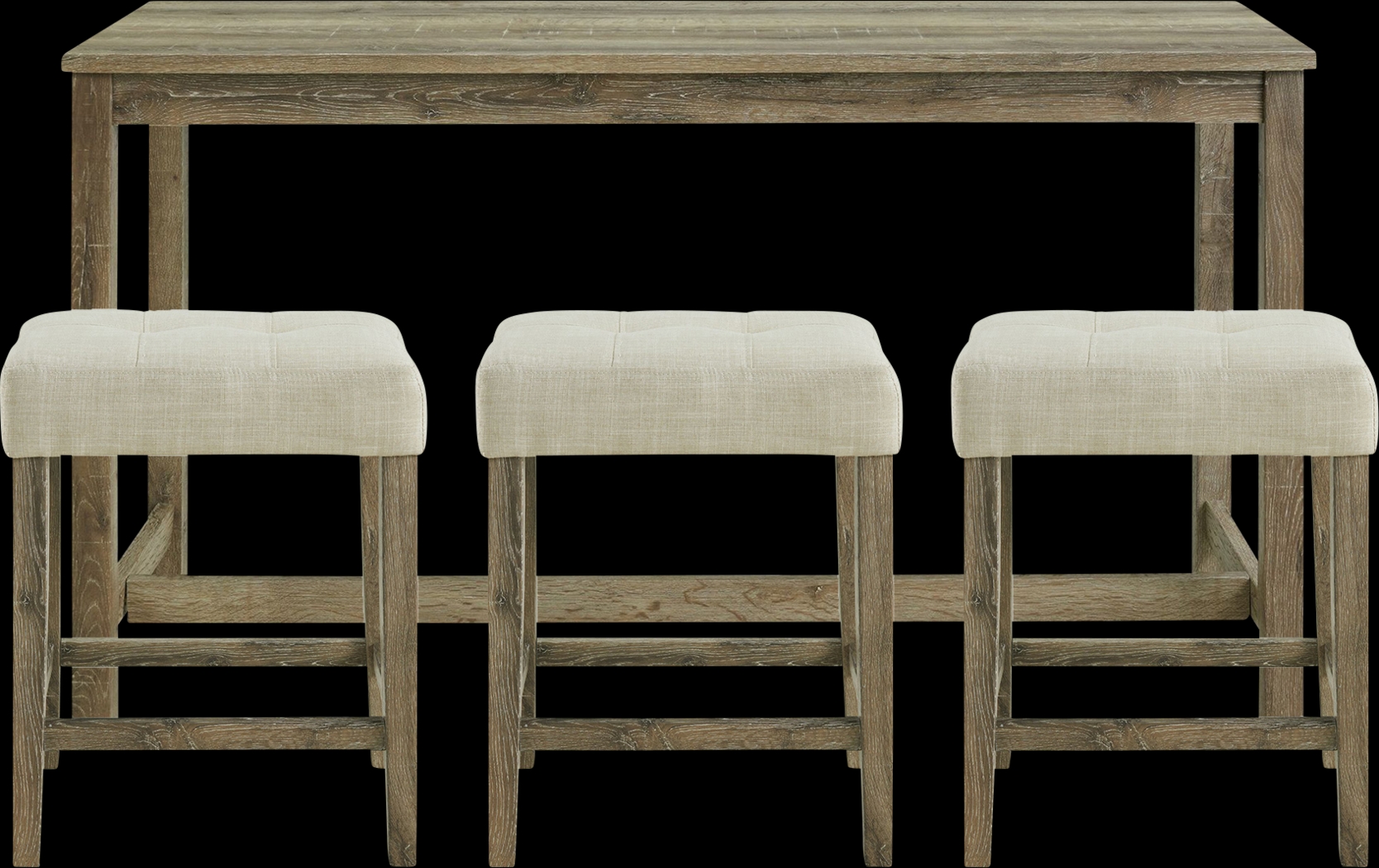 Amepela Oak 4 Pc Bar Height Table Set - Thumbnail - Image 1