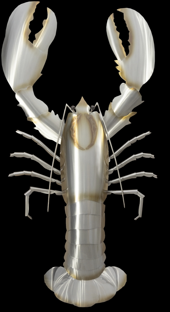 American Lobster Silver Indoor/Outdoor Wall Art - Thumbnail - Image 1