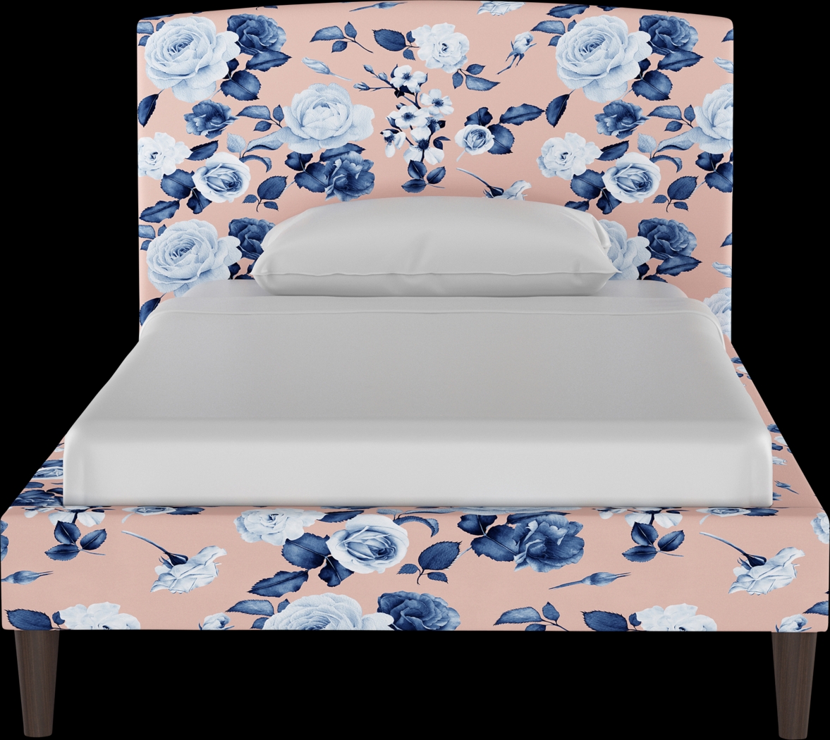 Amery Blue Queen Upholstered Bed - Thumbnail - Image 2