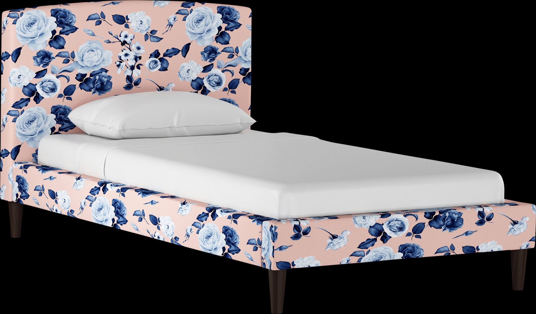 Amery Blue Queen Upholstered Bed - Thumbnail - Image 1