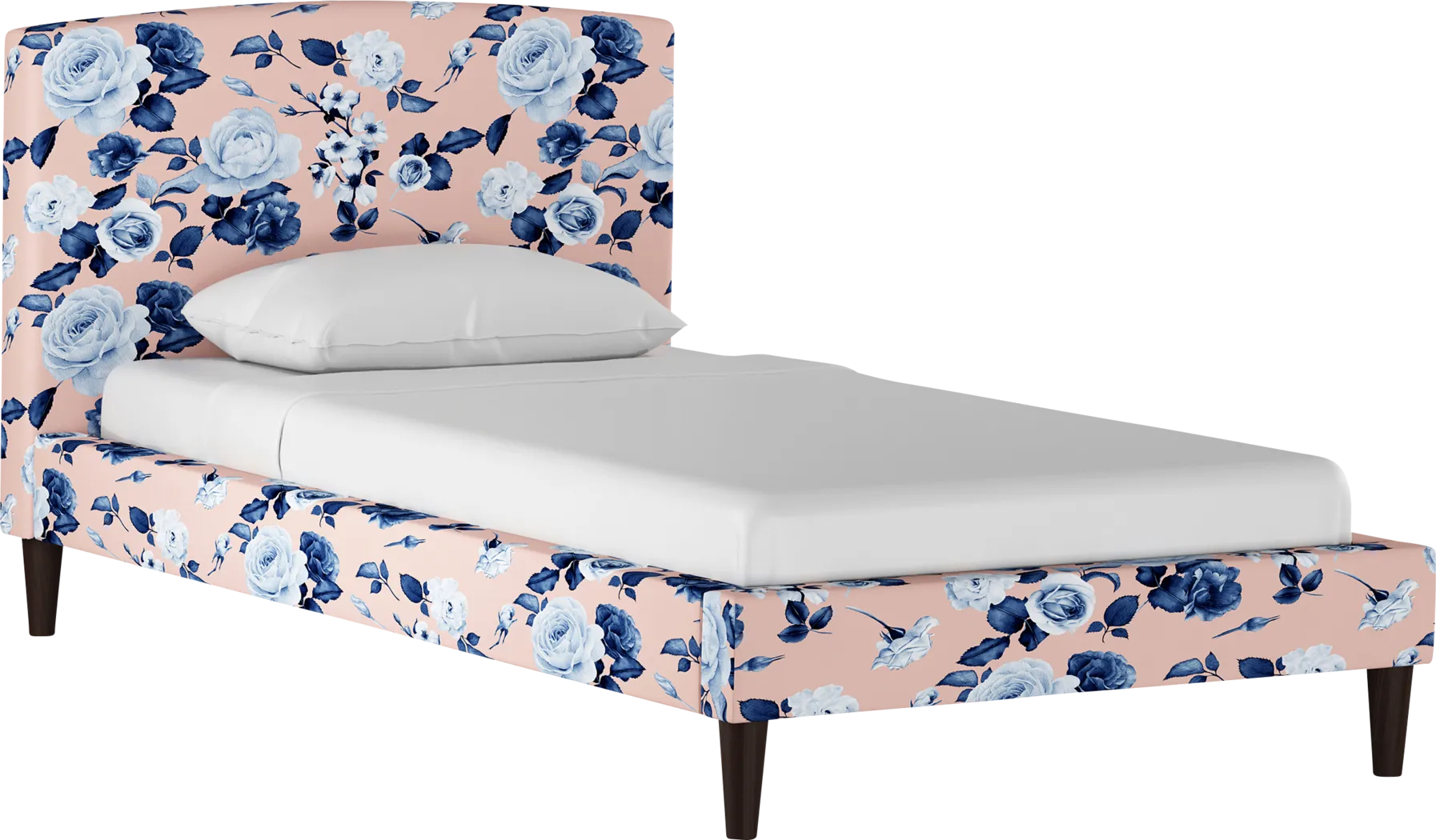 Kids Amery Blue Twin Upholstered Bed - Thumbnail - Image 1