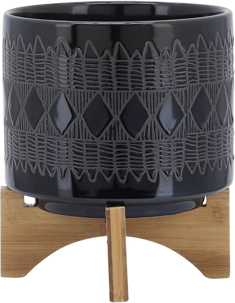 Amesburry Black Planter - Thumbnail - Image 2