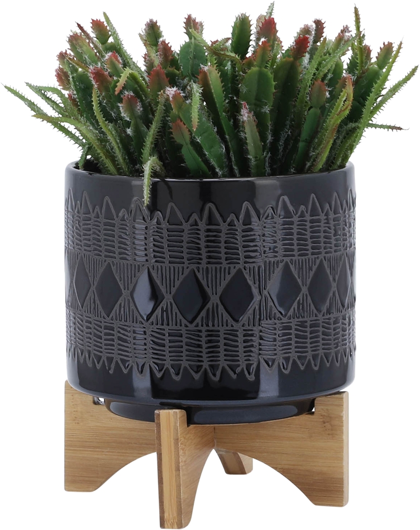 Amesburry Black Planter - Thumbnail - Image 3