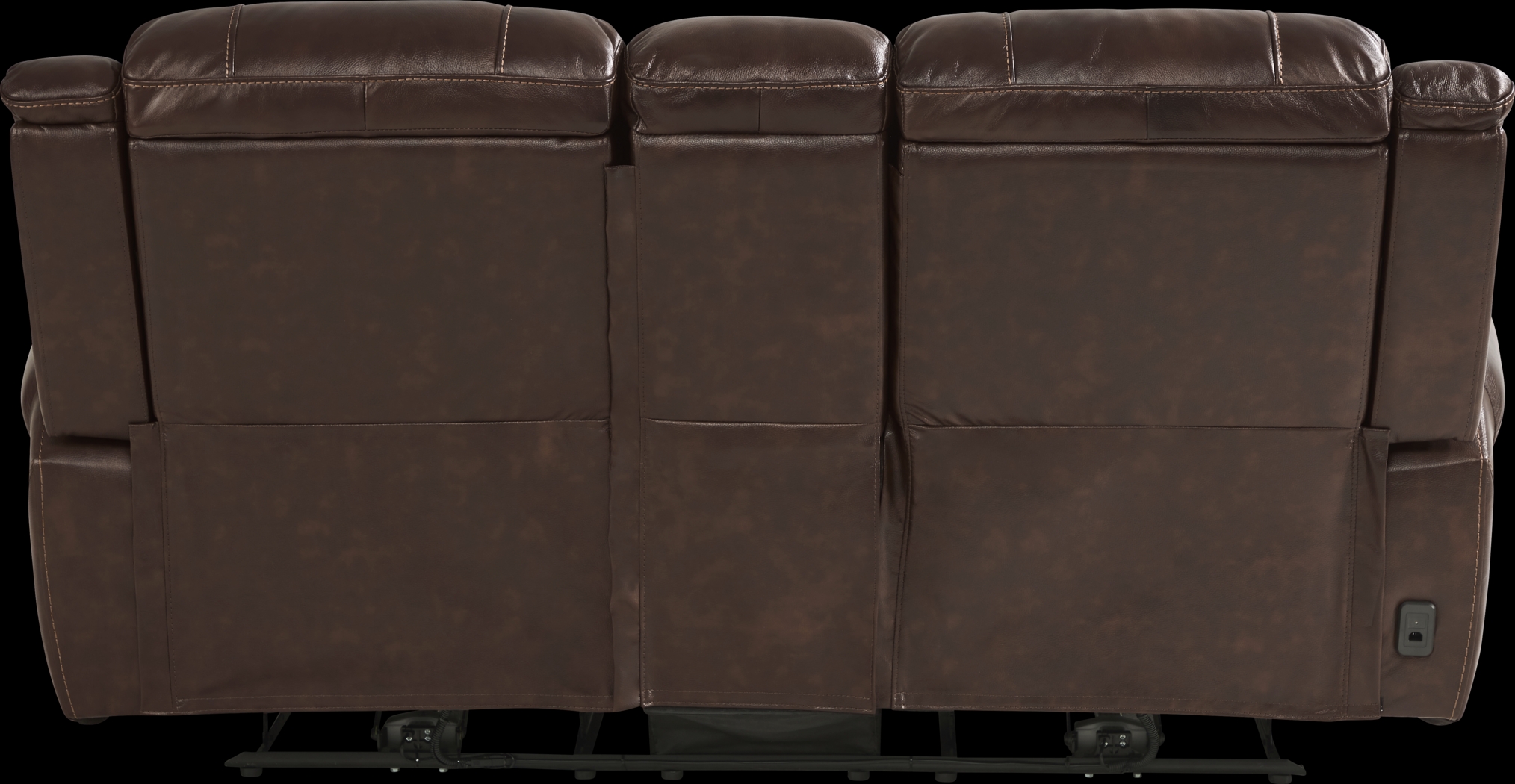 Amesbury Brown Leather 7 Pc Dual Power Reclining Living Room - Thumbnail - Image 8