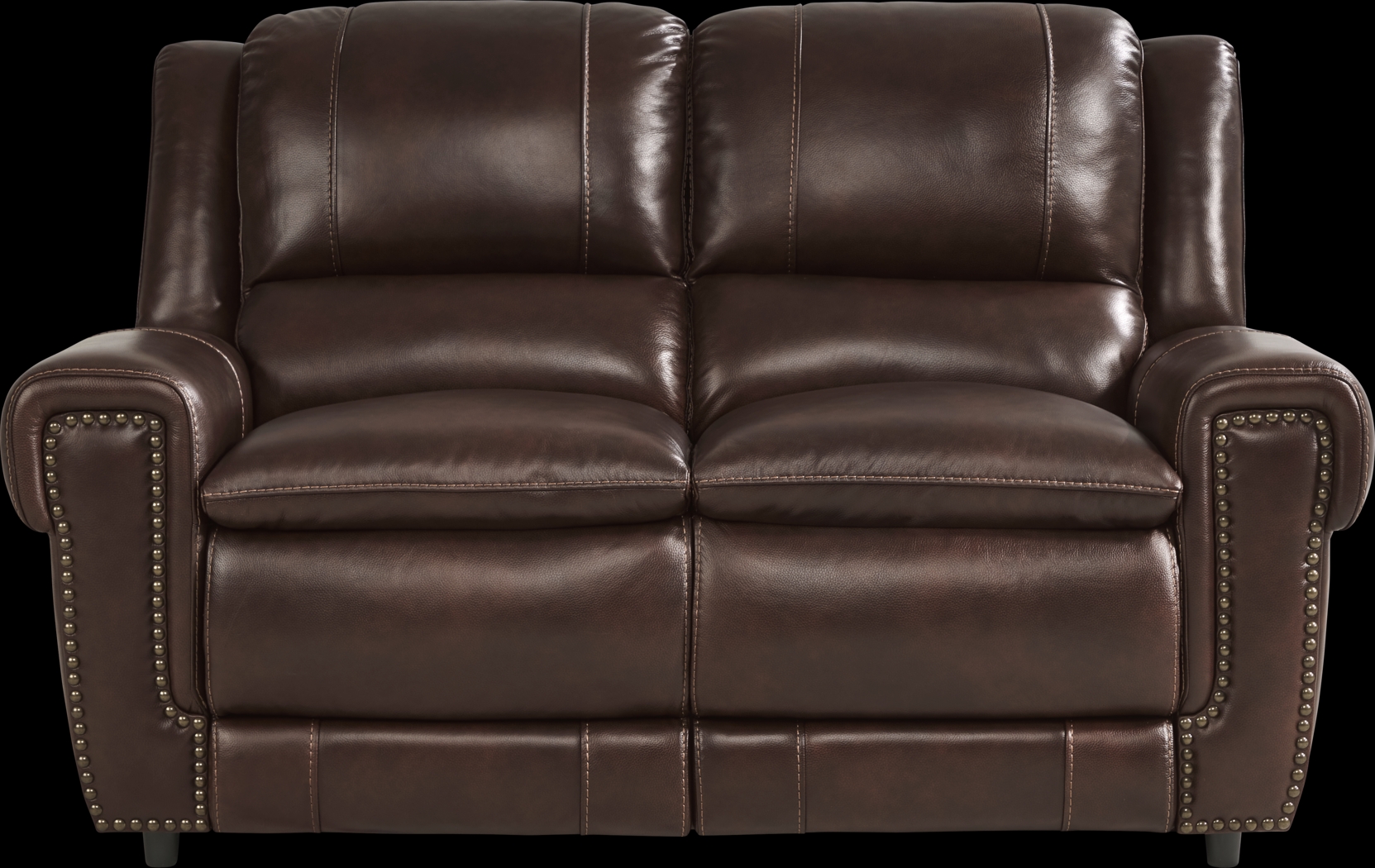 Amesbury Brown Leather 3 Pc Living Room with Dual Power Reclining Sofa - Thumbnail - Image 6