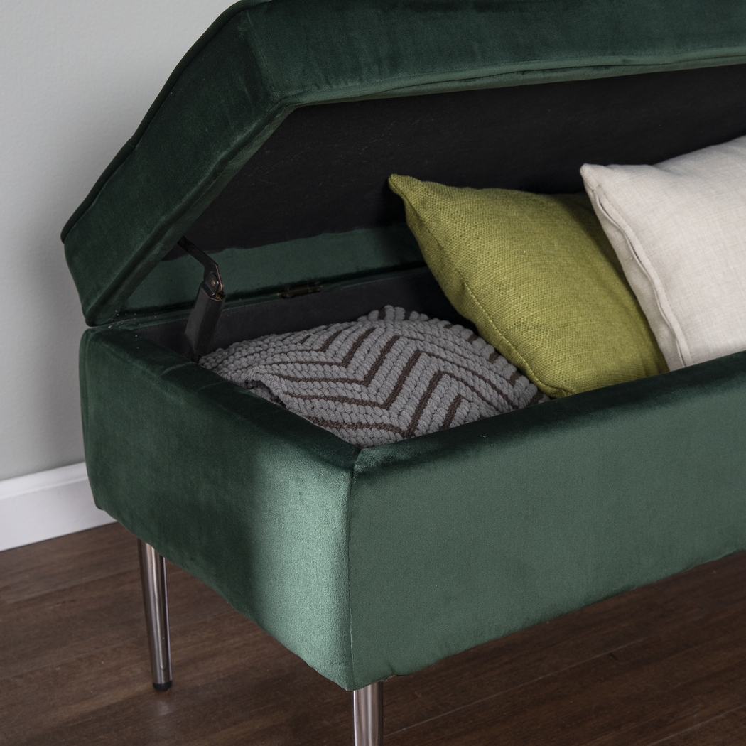 Ameswood Green Accent Bench - Thumbnail - Image 3
