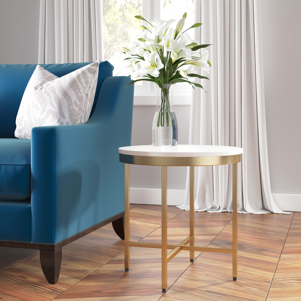 Amete I Gold Accent Table - Thumbnail - Image 2