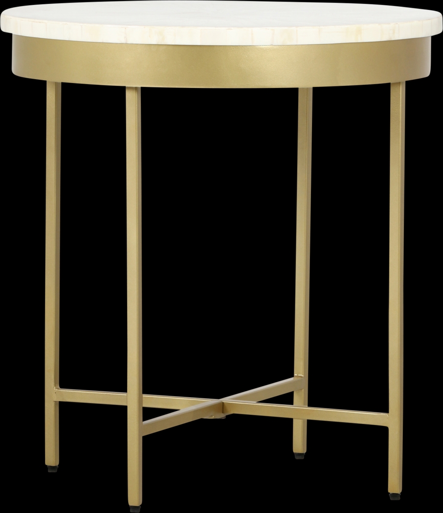 Amete I Gold Accent Table - Thumbnail - Image 3