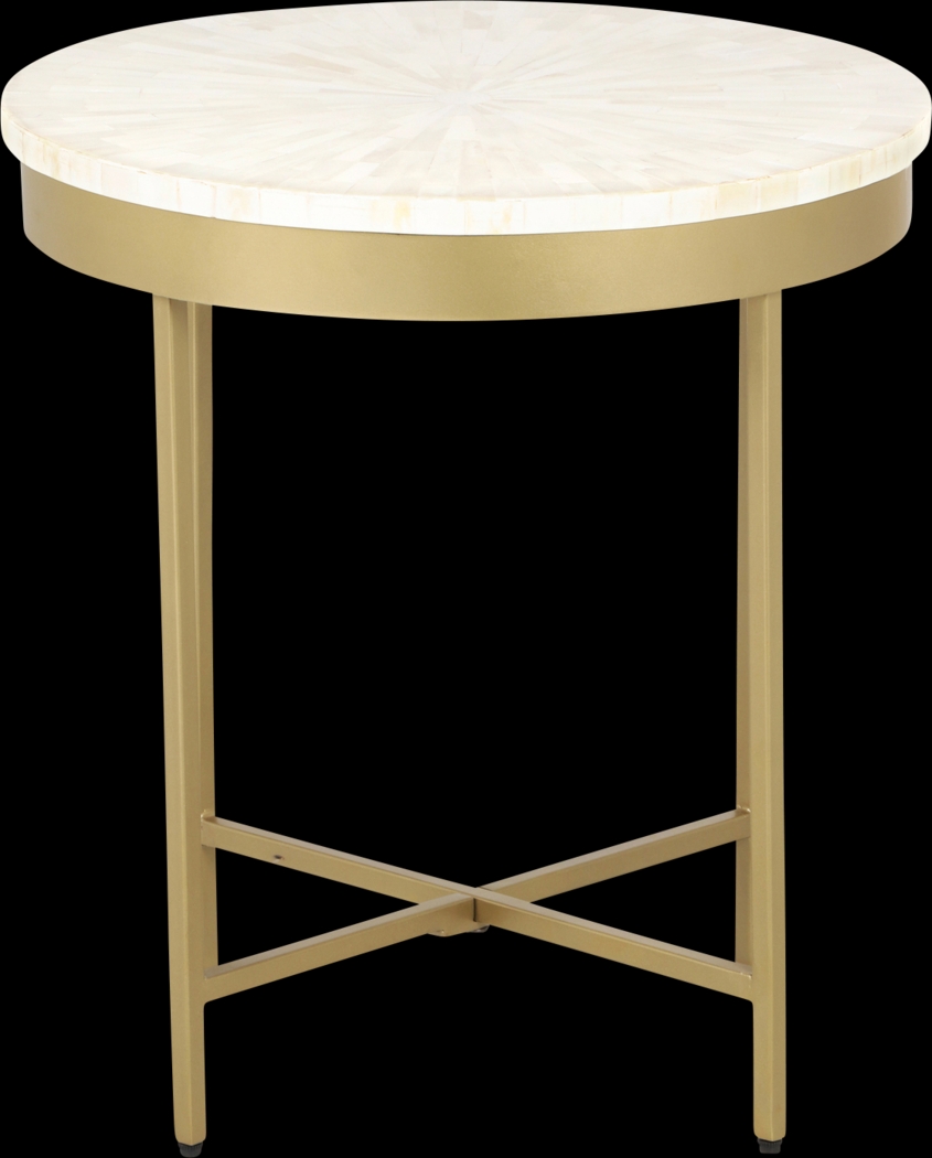Amete I Gold Accent Table - Thumbnail - Image 1