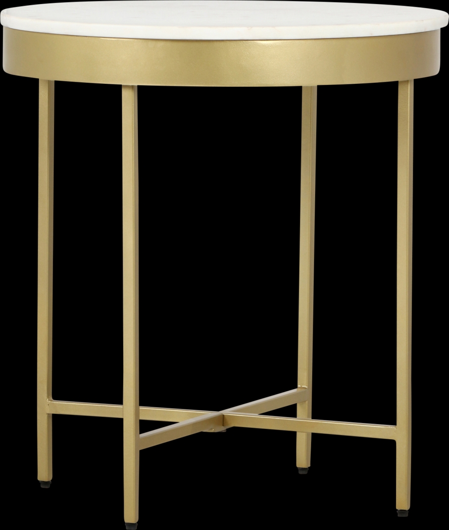 Amete II Gold Accent Table - Thumbnail - Image 3