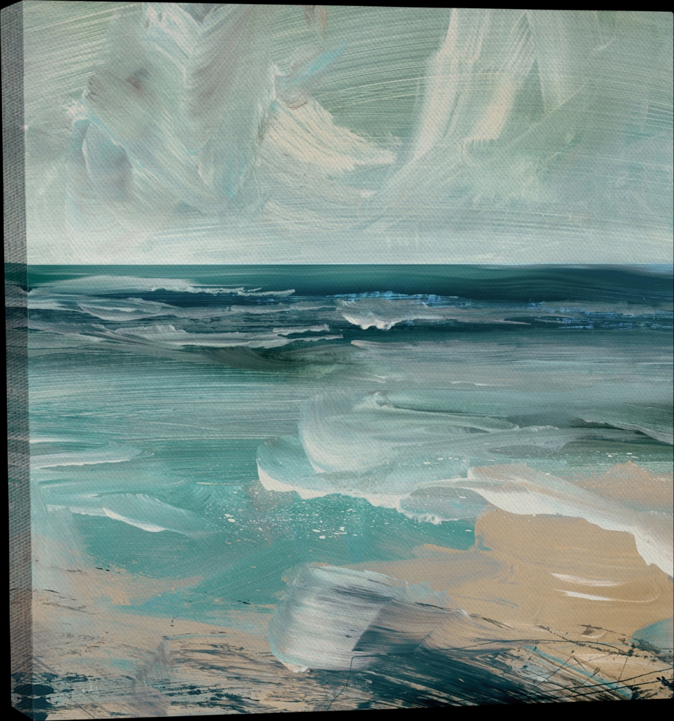 Amhill Turquoise Canvas Wall Art - Thumbnail - Image 1