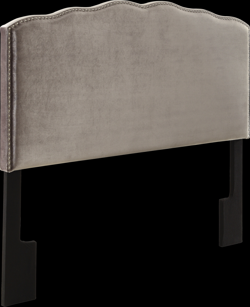 Amia Silver Queen Upholstered Headboard - Thumbnail - Image 2